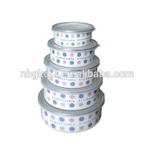 all body decal &fashion Chinese of 5 pcs competitive enamel ice bowl